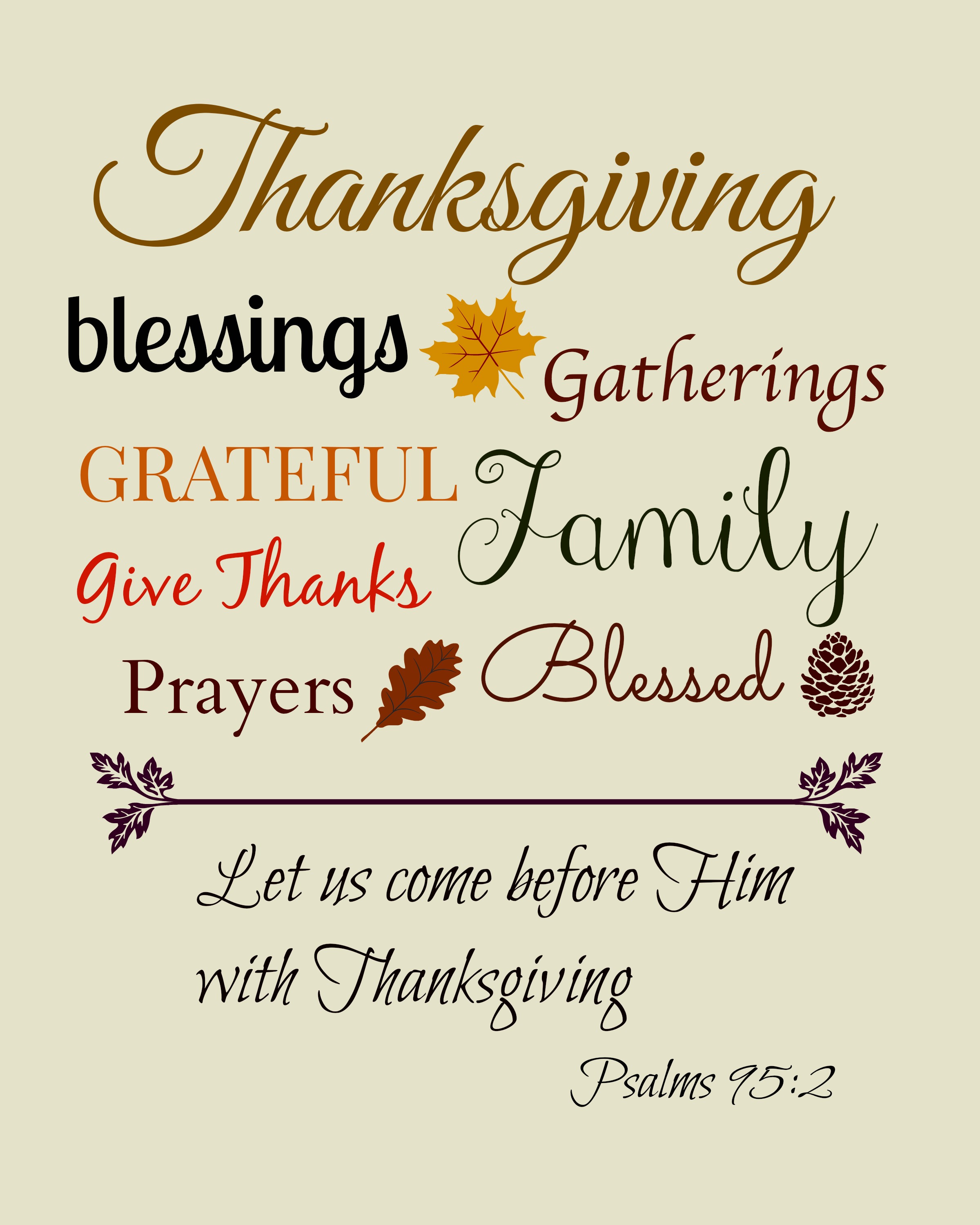 Free thanksgiving place cards to make