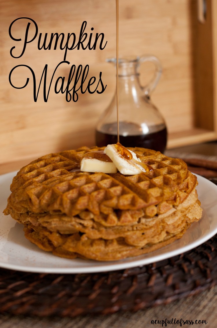 Easy Pumpkin Waffles 