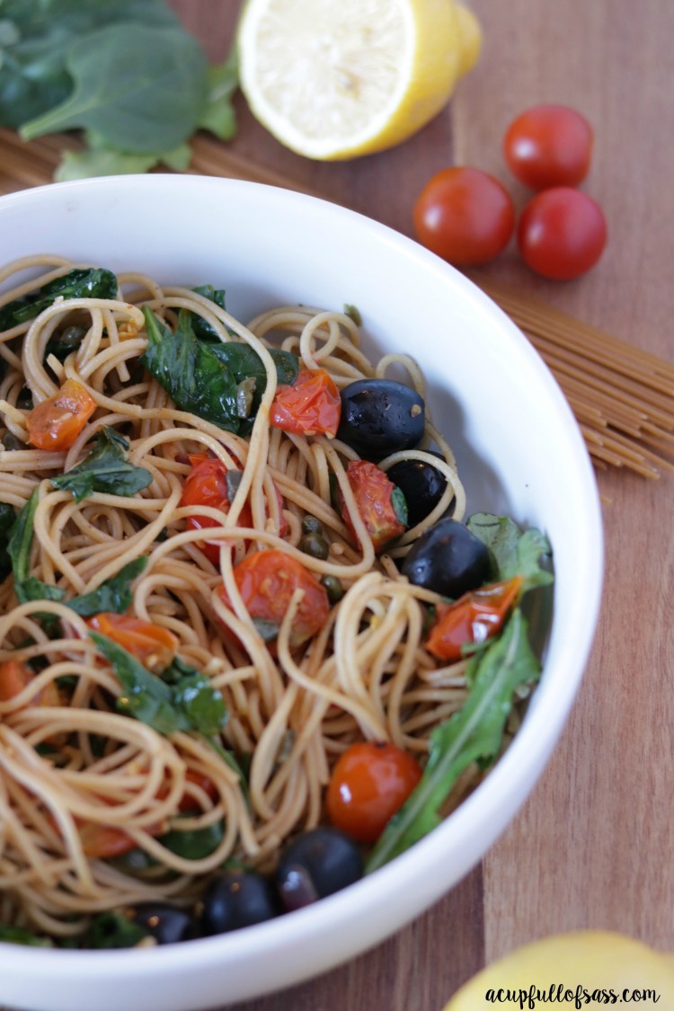 Healthy Pasta Puttanesca