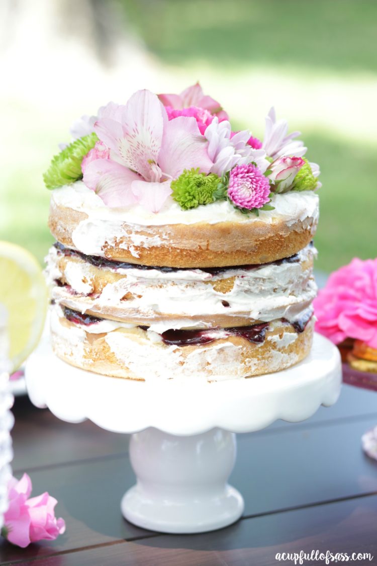 Easy Naked Cake Recipe A Cup Full Of Sass