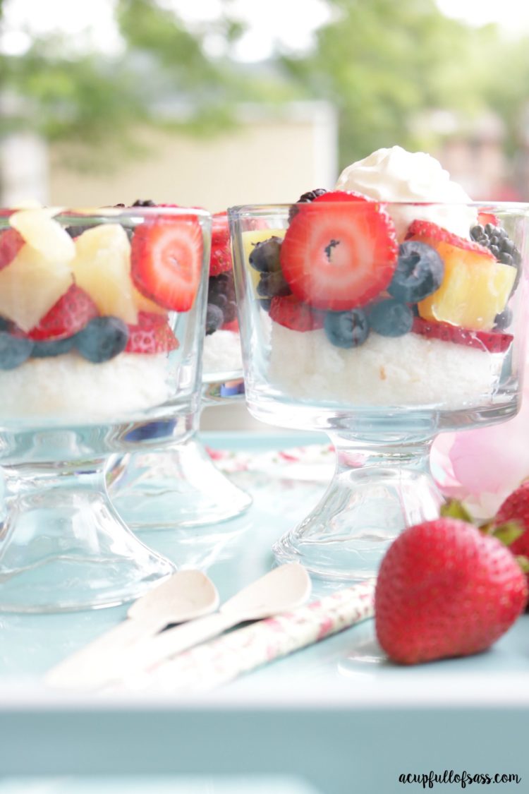 Fresh Fruit+Shortcake Cups