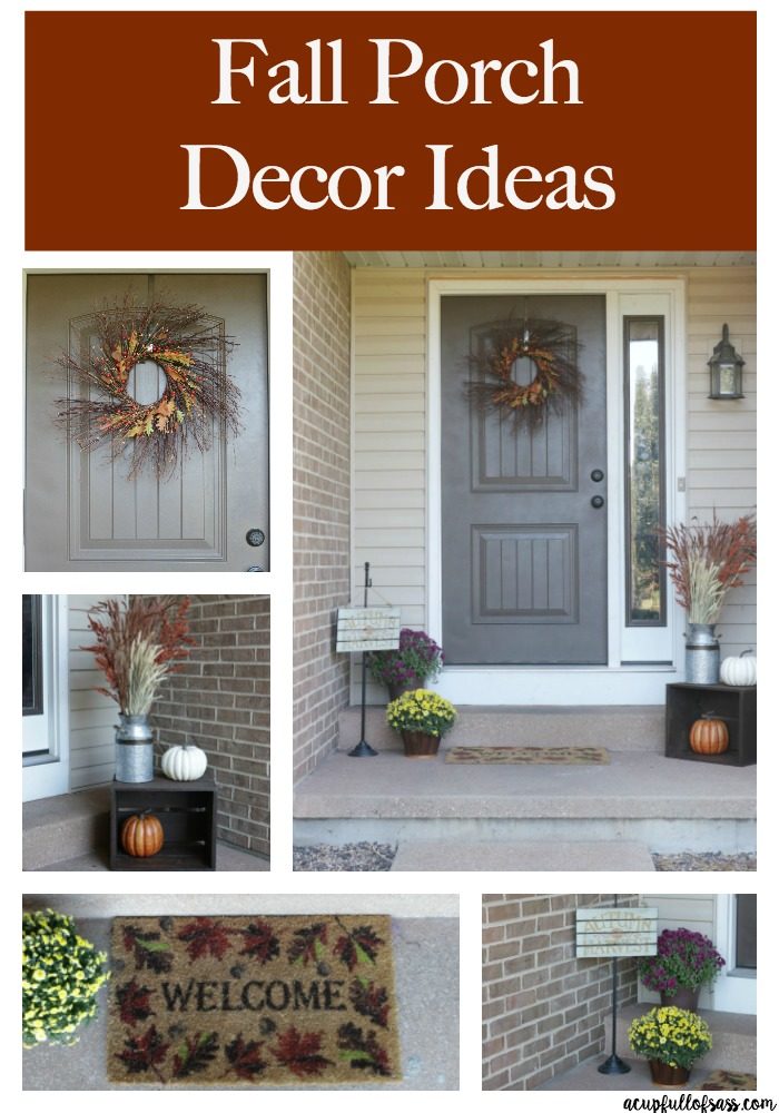 Easy Fall Porch Decor Ideas. - A Cup Full of Sass