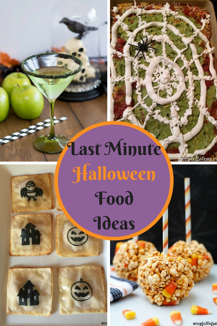 Last minute Halloween Food Ideas. 