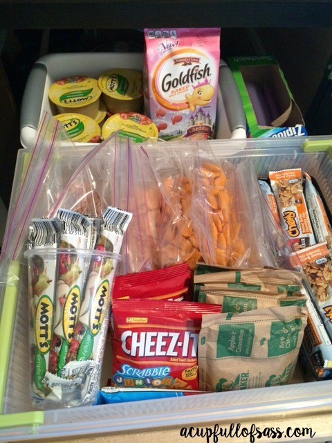 Kid Friendly Snack Drawer - A Cup Full of Sass