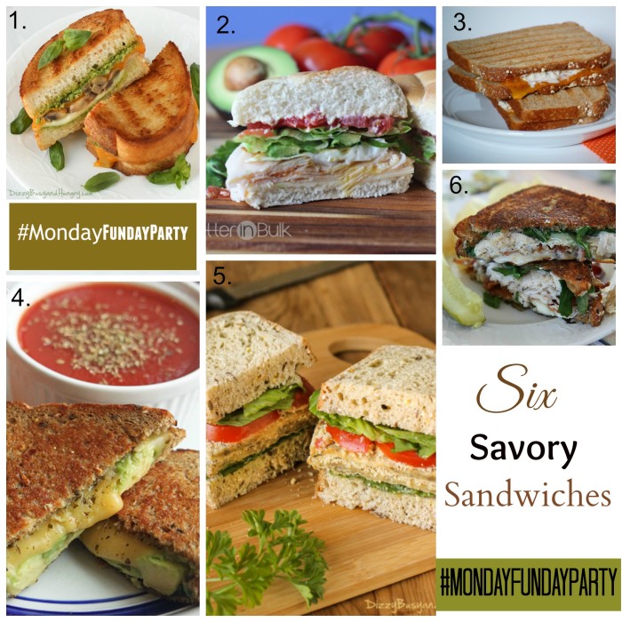 six sandwiches Collage - A Cup Full of Sass