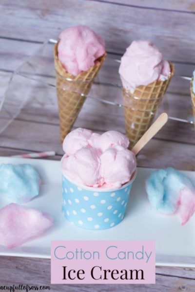 Cotton Candy Ice Cream - A Cup Full of Sass