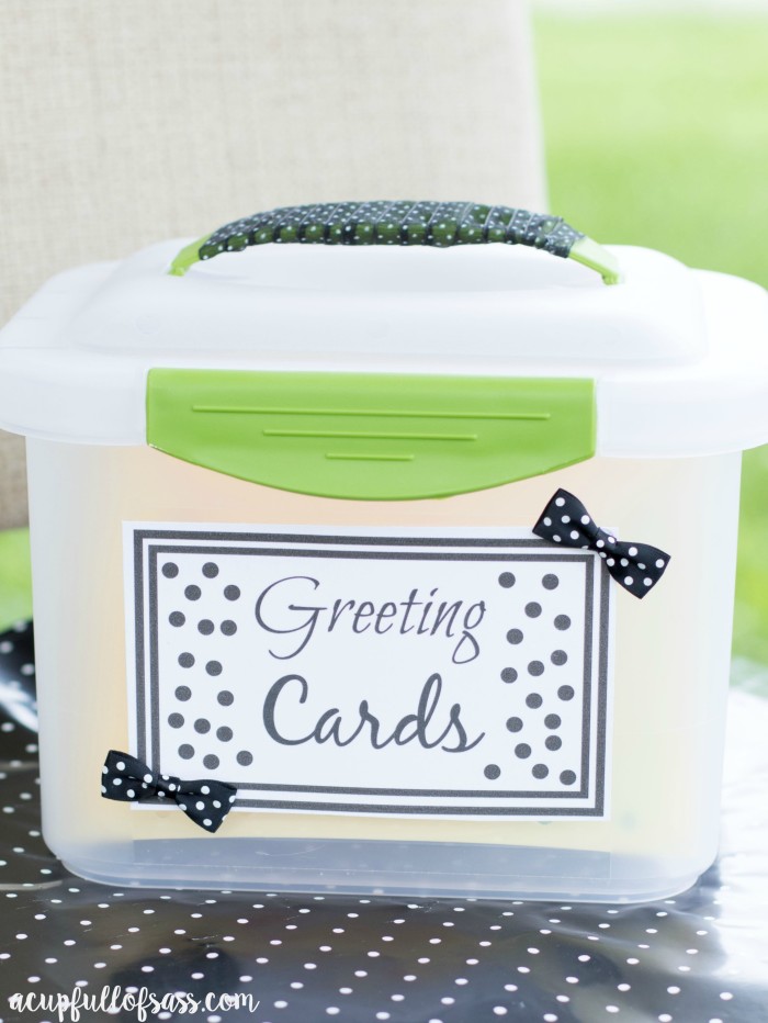DIY Greeting Card Organizer Box - Salty Canary