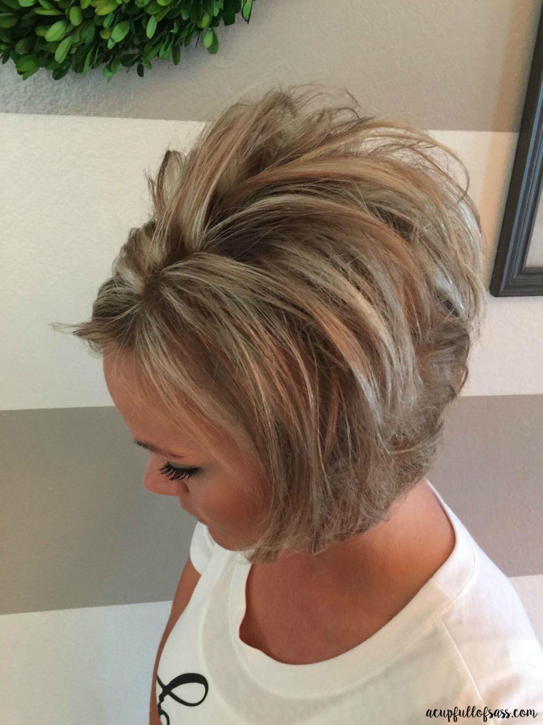 Easy Short Hairstyle with Fall Colors A Cup Full of Sass