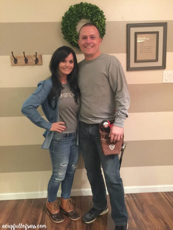 Chip and Joanna Gaines Halloween Costume - A Cup Full of Sass