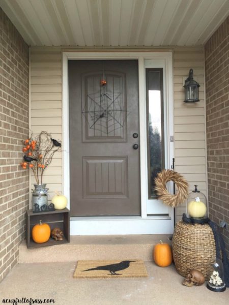 Halloween Front Porch Decor Ideas - A Cup Full of Sass