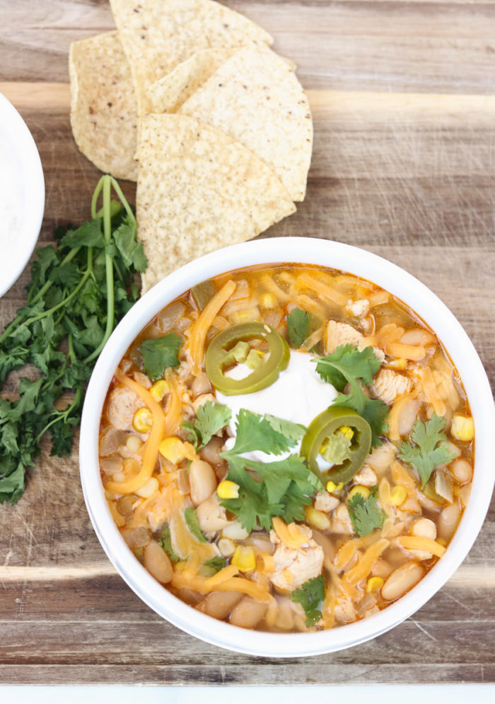 Healthy White Chicken Chili in Pressure Cooker - A Cup Full of Sass
