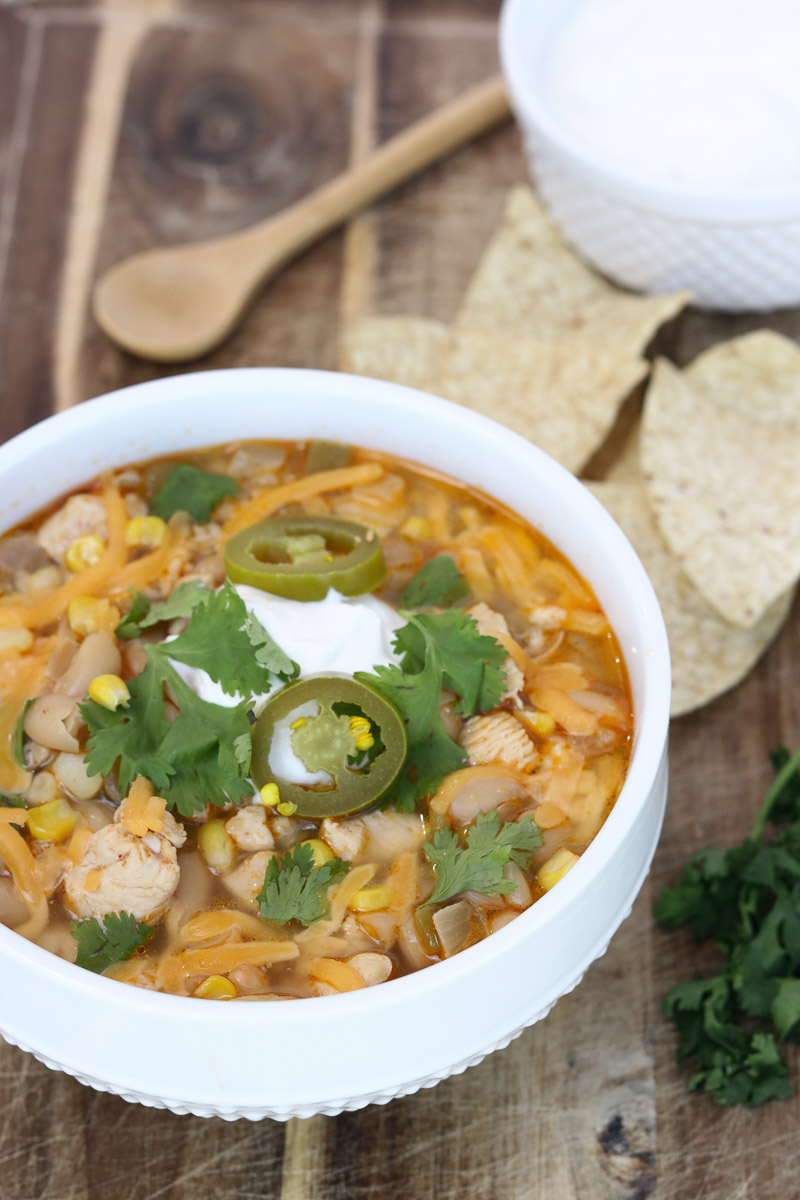 Healthy White Chicken Chili In Pressure Cooker A Cup Full Of Sass