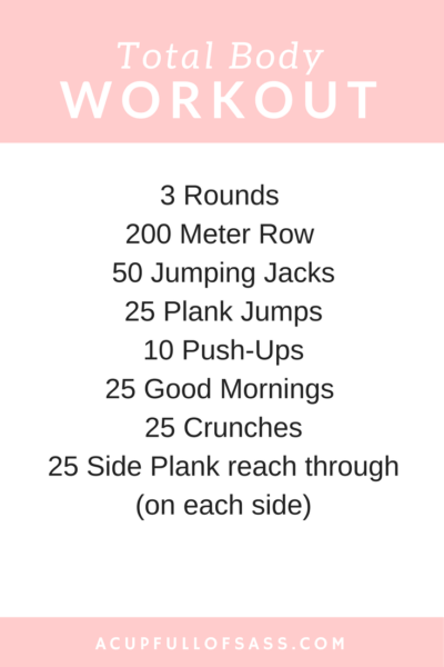 Total Body Workout - A Cup Full of Sass