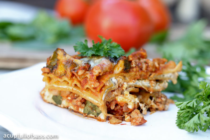 Healthy Lasagna in the Pressure Cooker - A Cup Full of Sass