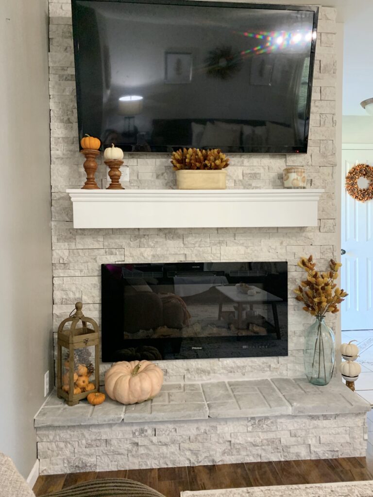 A Cup Full of Sass Fall Fireplace Mantel Decor Ideas