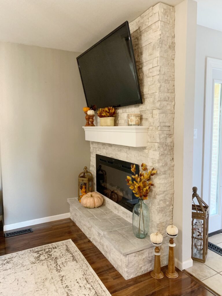 A Cup Full of Sass Fall Fireplace Mantel Decor Ideas