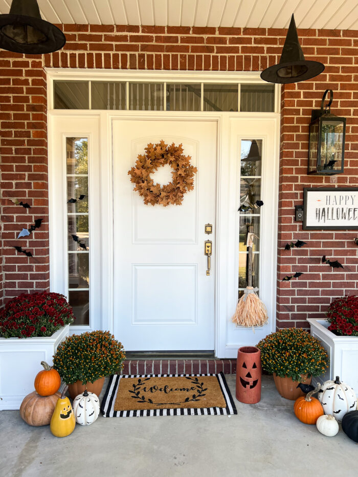 Halloween Front Porch Decorating Ideas - A Cup Full of Sass