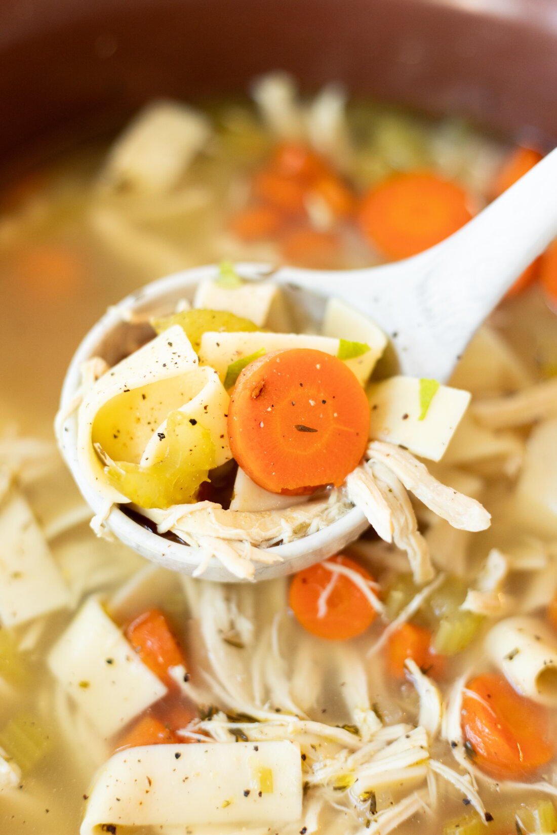 Easy Slow Cooker Chicken Noodle Soup