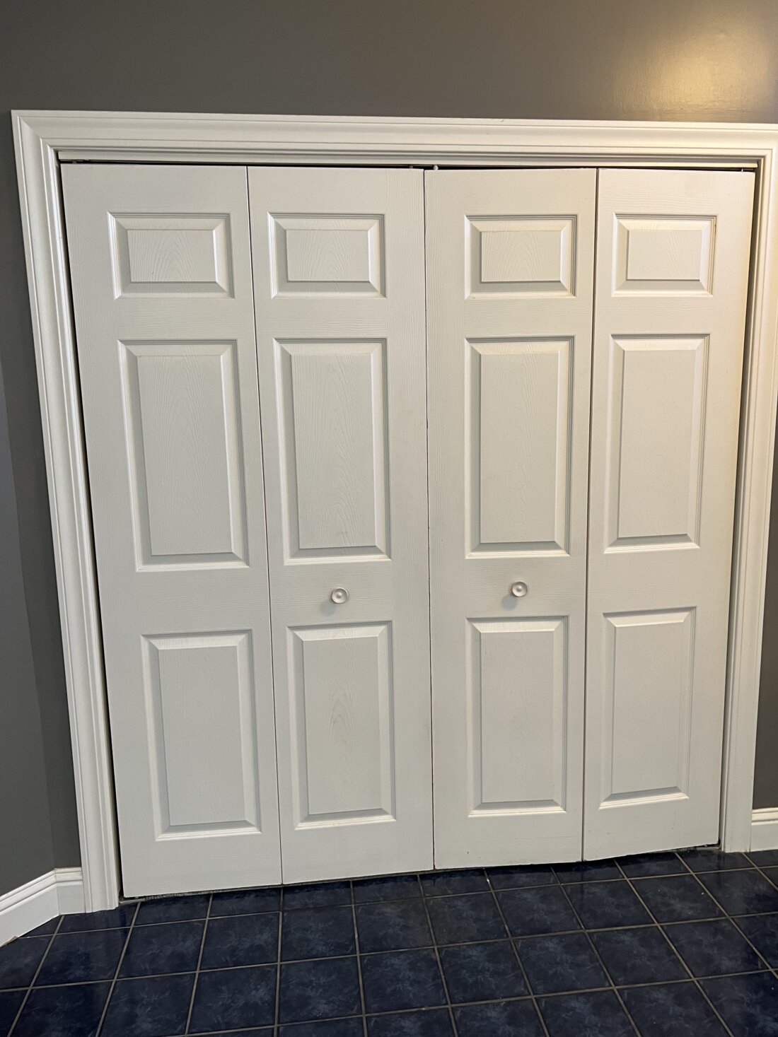 Master Bath Closet Doors Before