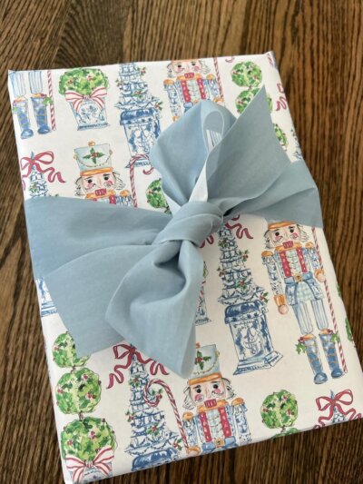 Blue White Chinoiserie Wrapping Paper